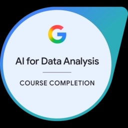 Google AI for Data Analysis badge