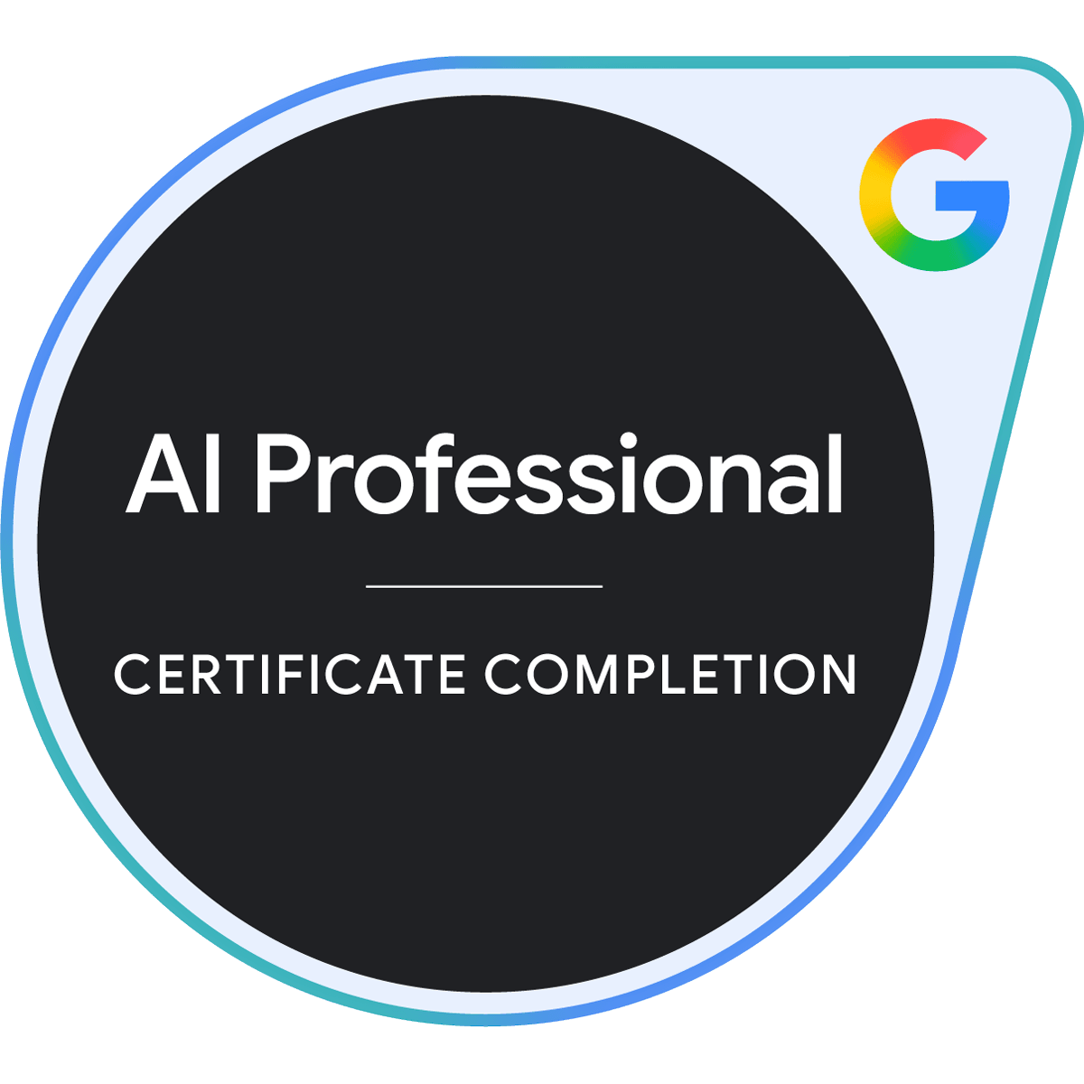 Google AI Professional Certificate badge