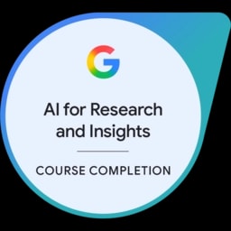 Google AI for Research and Insights badge